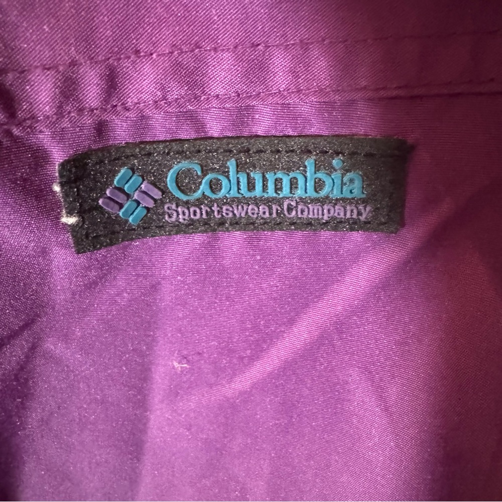 🦋Vintage Columbia Women’s Purple with Teal Bugaboo Windbreaker Shell Jacket🦋 - Picture 5 of 12